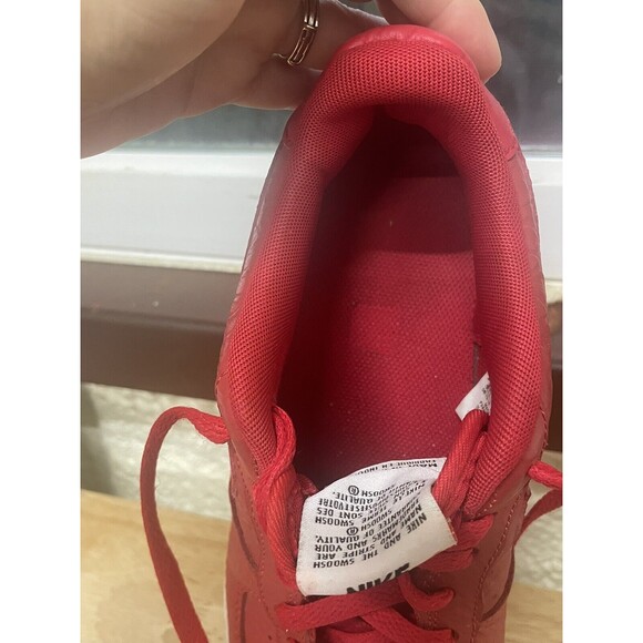 Nike Air Force 1 Low University Red Gum White Youth Boy's 7 Model # 596728-611 - Picture 13 of 15